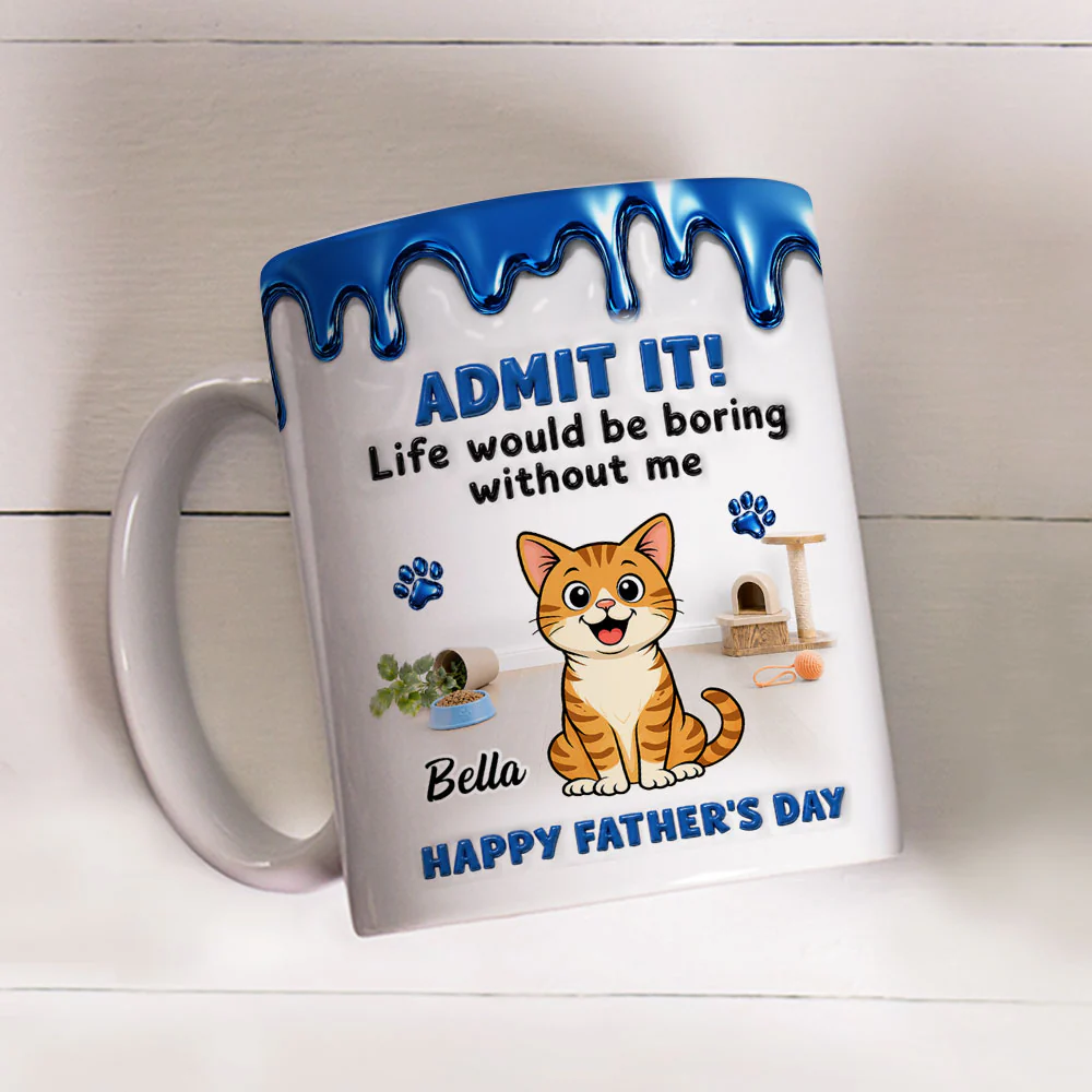 The Best Friend Has Cat - Personalized Custom Coffee Mug - Image 4