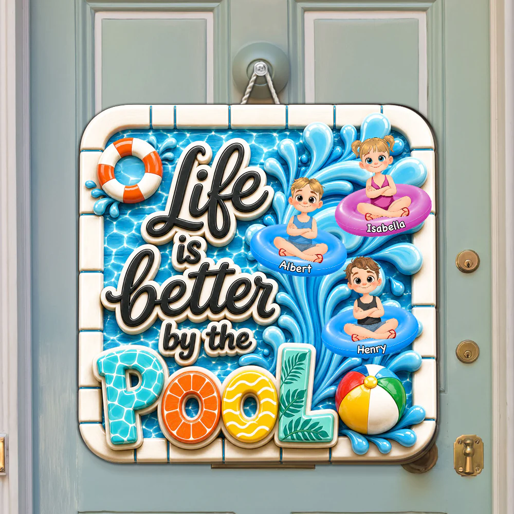 The Best Life Is Here - Personalized Custom 3D Effect Wood Sign - Image 2