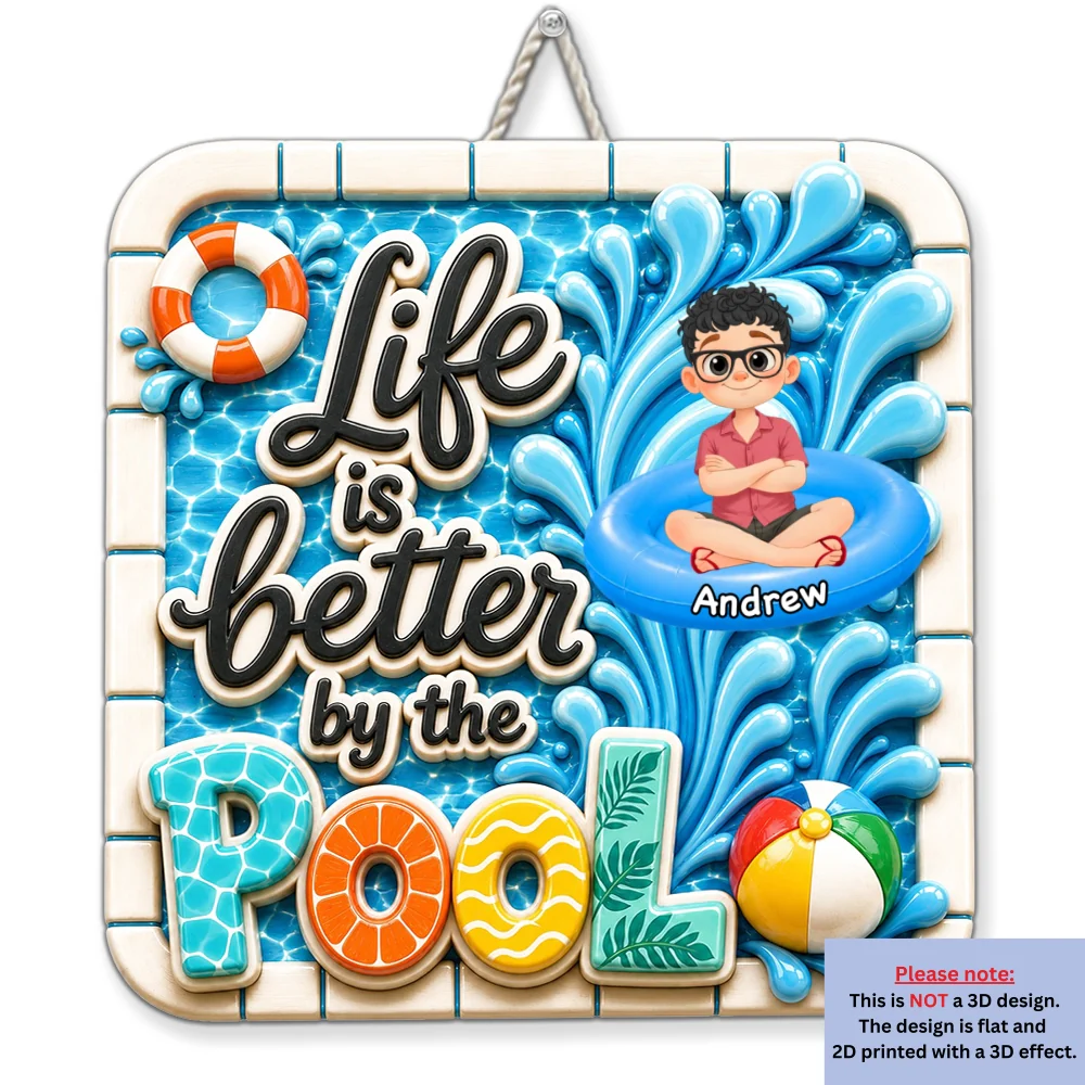 The Best Life Is Here - Personalized Custom 3D Effect Wood Sign - Image 7