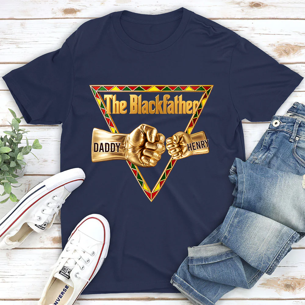 The Blackfather Gold - Personalized Custom Shirt - Image 2