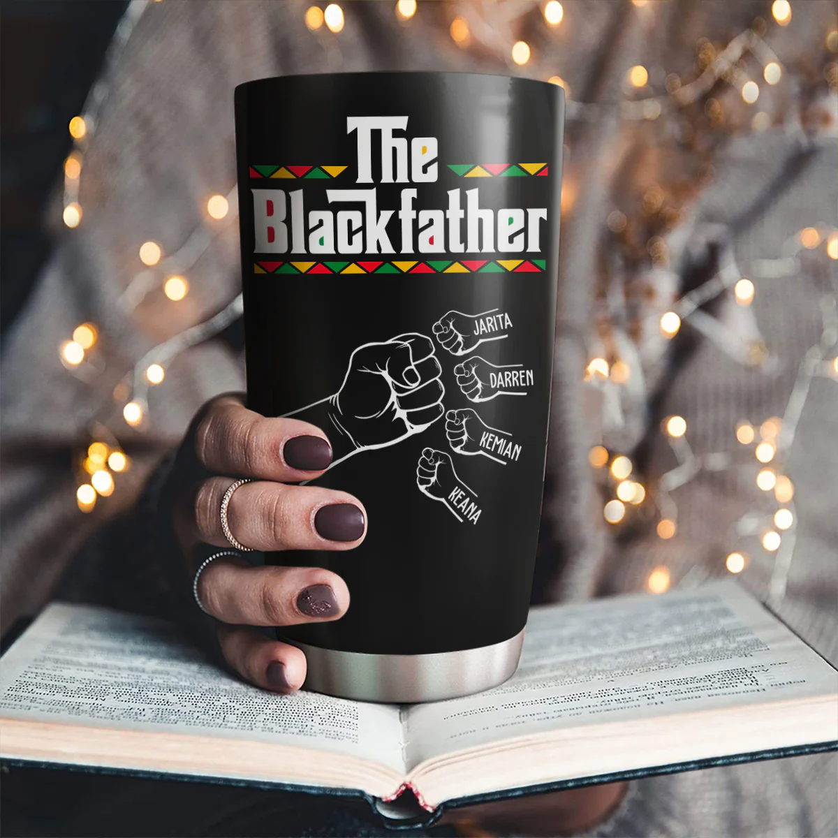 The Blackfather - Personalized Custom Tumbler - Image 2