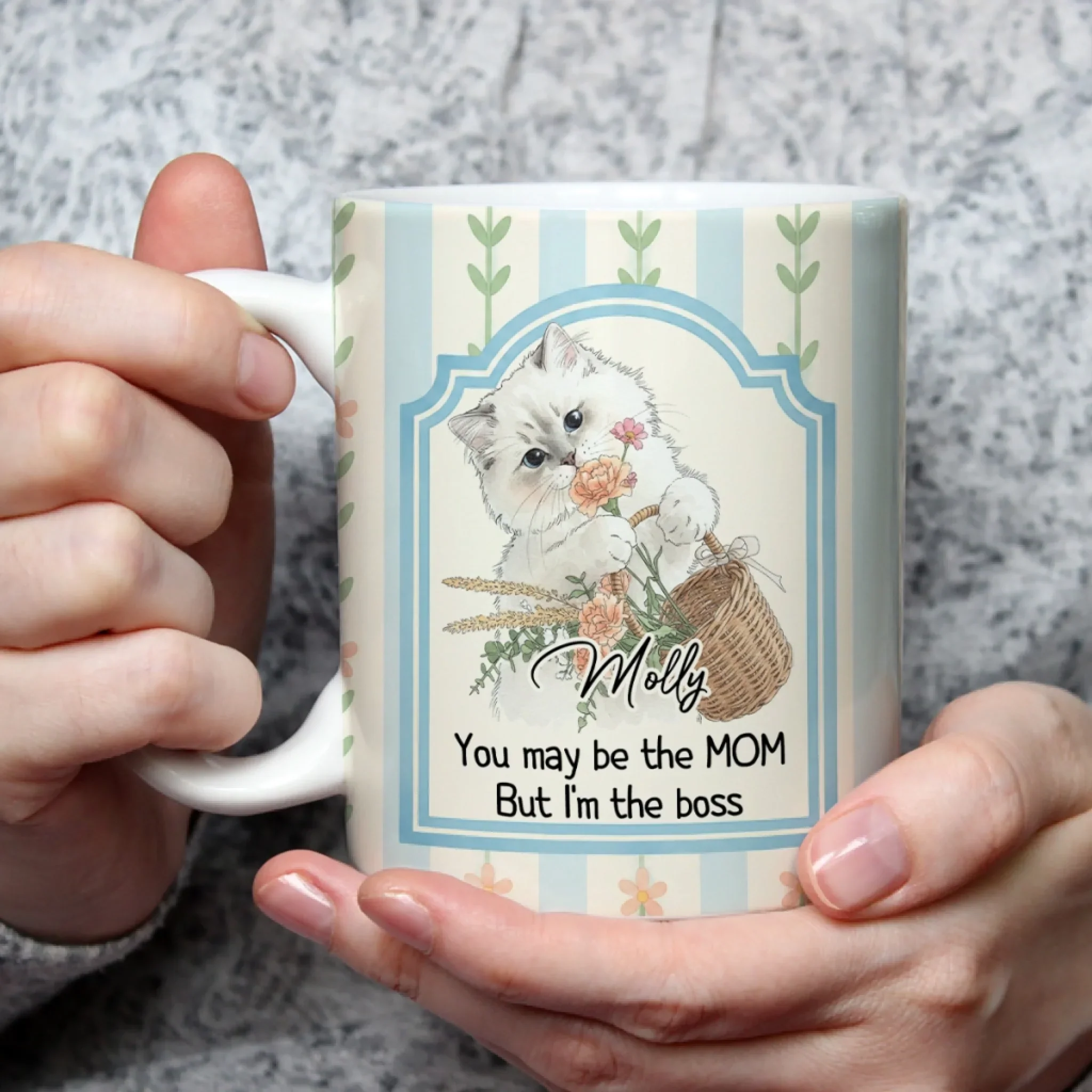 The Boss Is Me - Personalized Custom Coffee Mug - Image 2