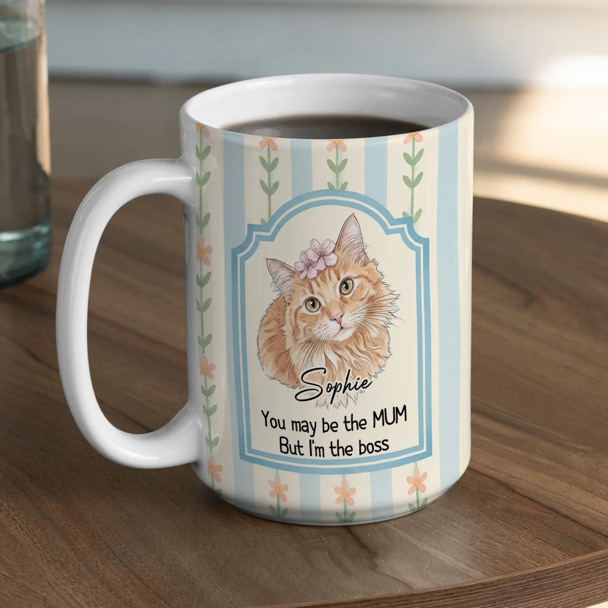 The Boss Is Me - Personalized Custom Coffee Mug - Image 4