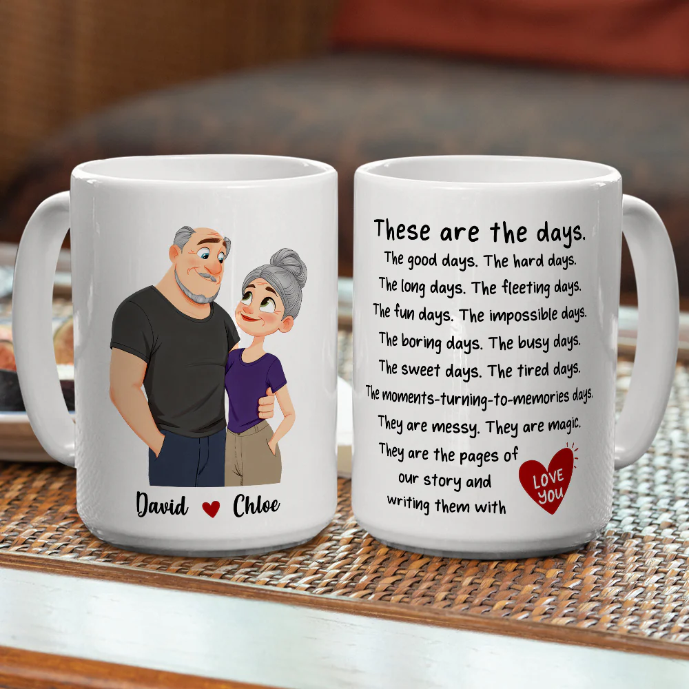 The Day With You - Personalized Custom Coffee Mug - Image 5