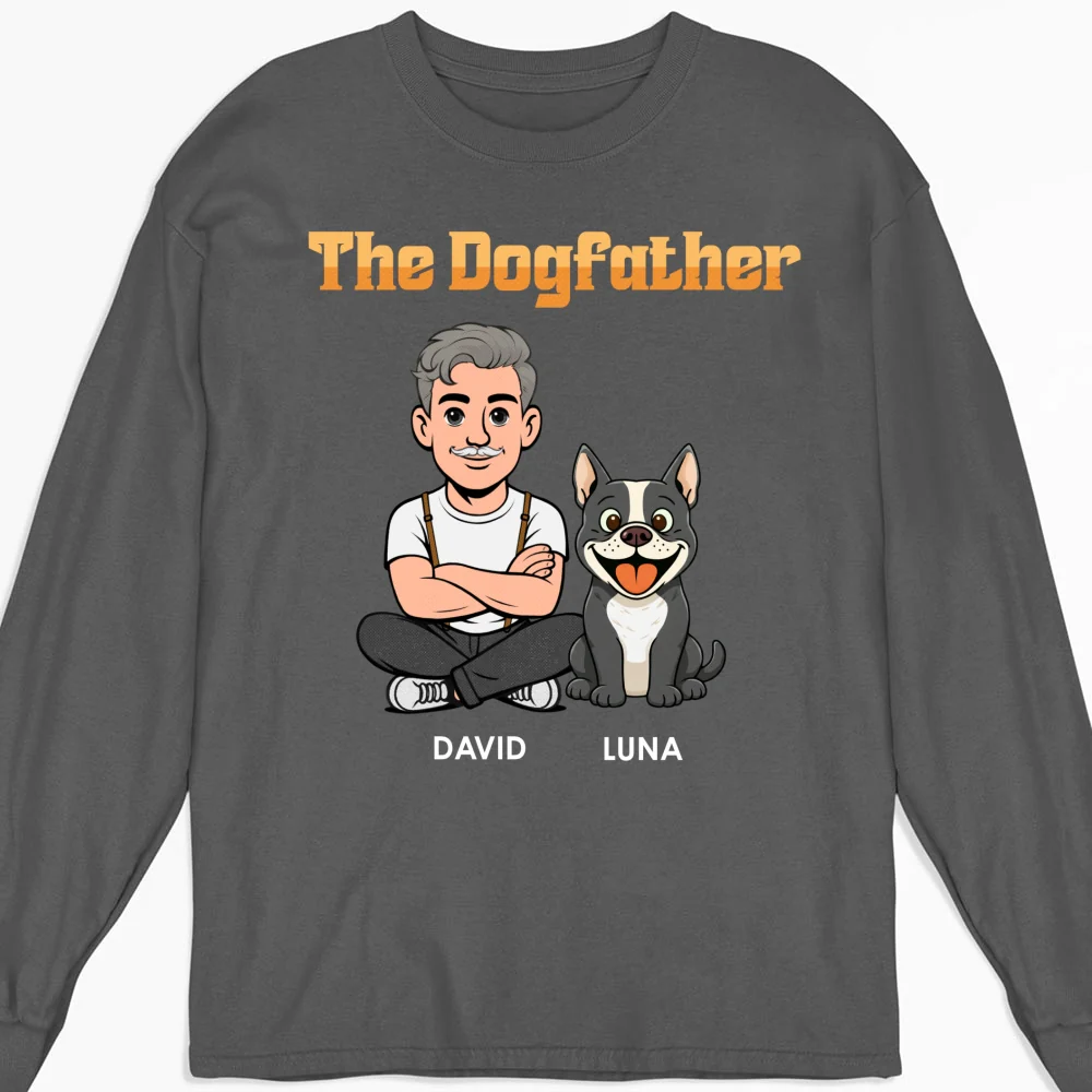 The Dogfather Retro - Personalized Custom Shirt - Image 16