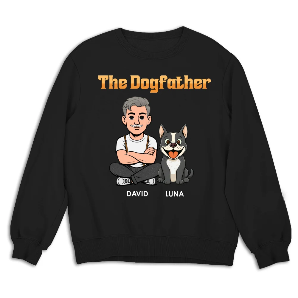The Dogfather Retro - Personalized Custom Shirt - Image 18
