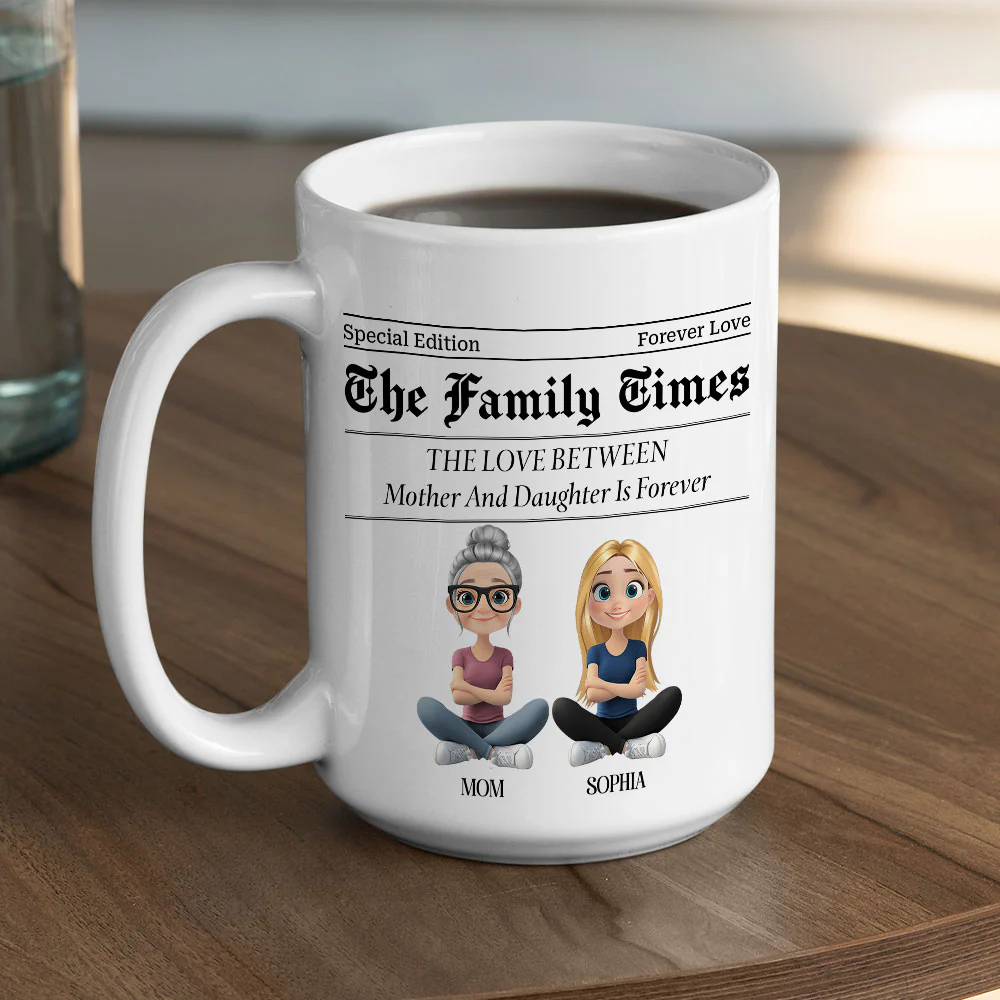 The Family Times Reported - Personalized Custom Coffee Mug - Image 6