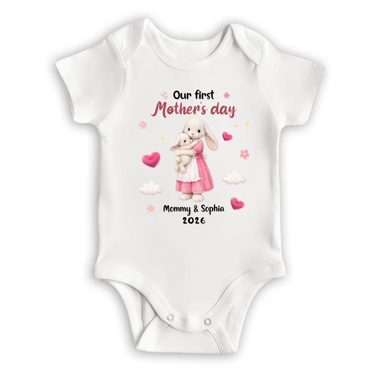 The First Celebration - Personalized Custom Baby Onesie - Image 6