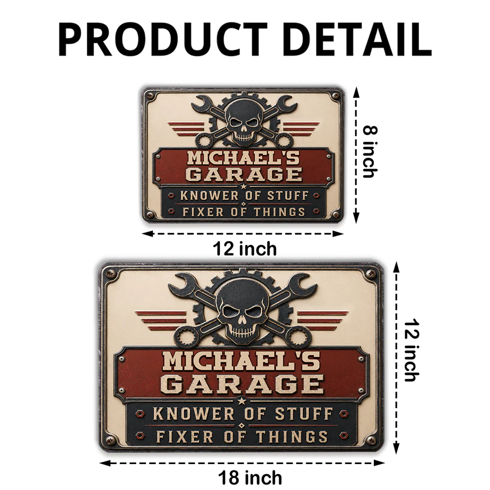 The Fixer - Personalized Custom Metal Sign - Image 7