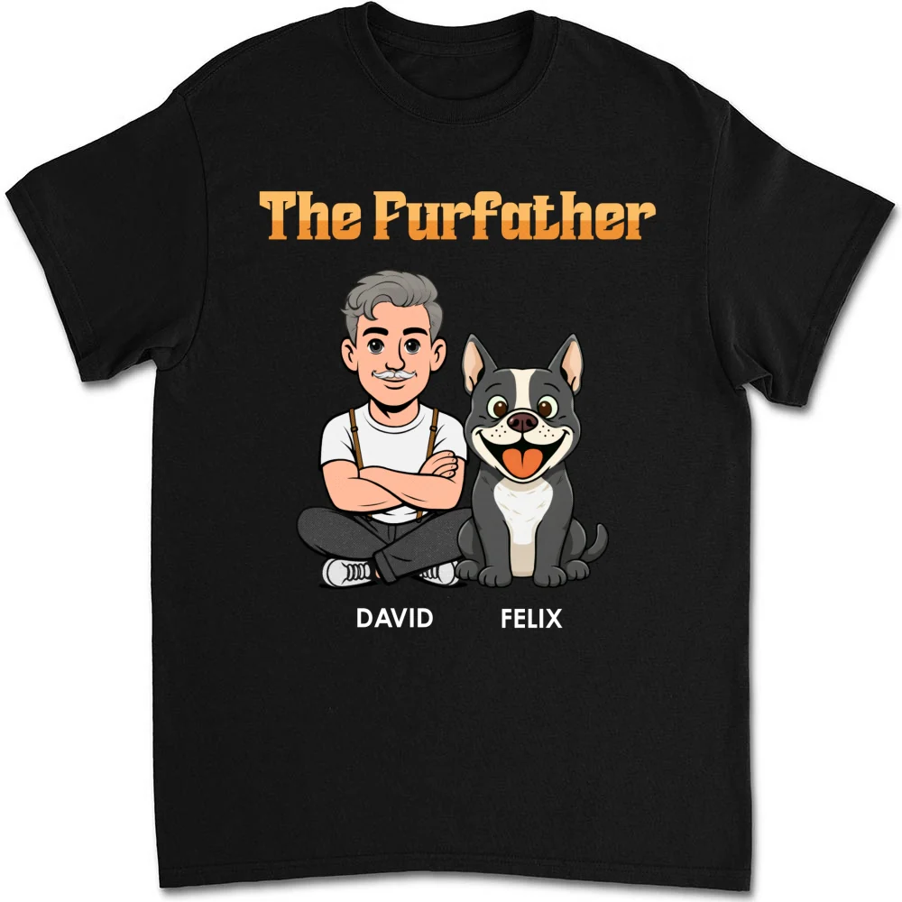 The Furfather Retro - Personalized Custom Shirt - Image 11