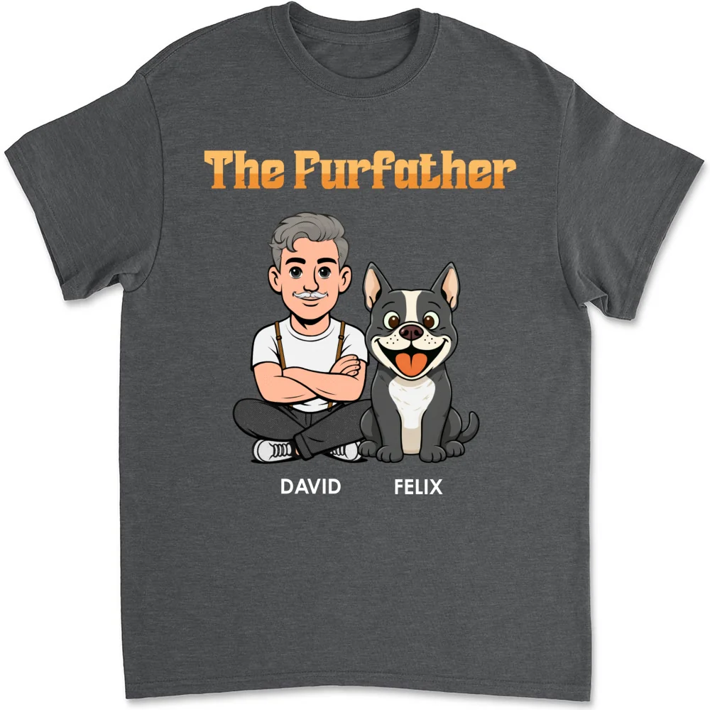 The Furfather Retro - Personalized Custom Shirt - Image 12