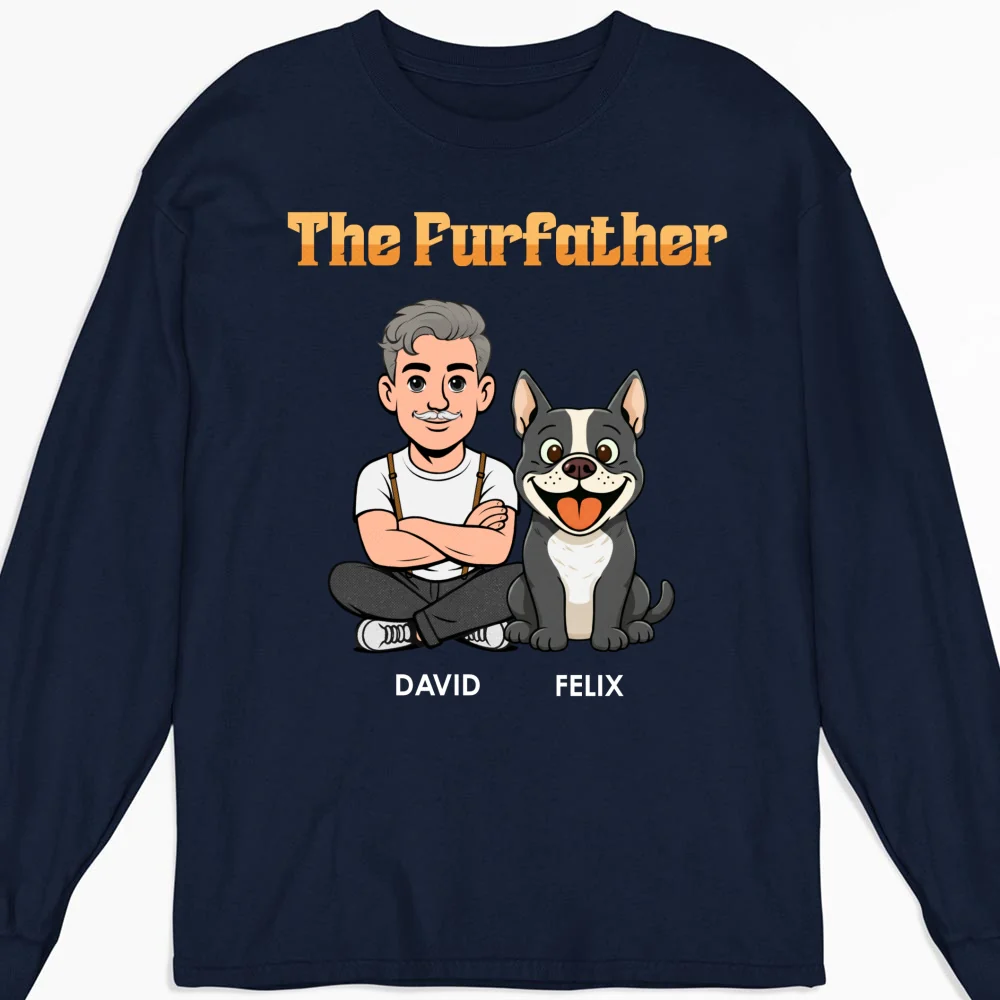 The Furfather Retro - Personalized Custom Shirt - Image 17