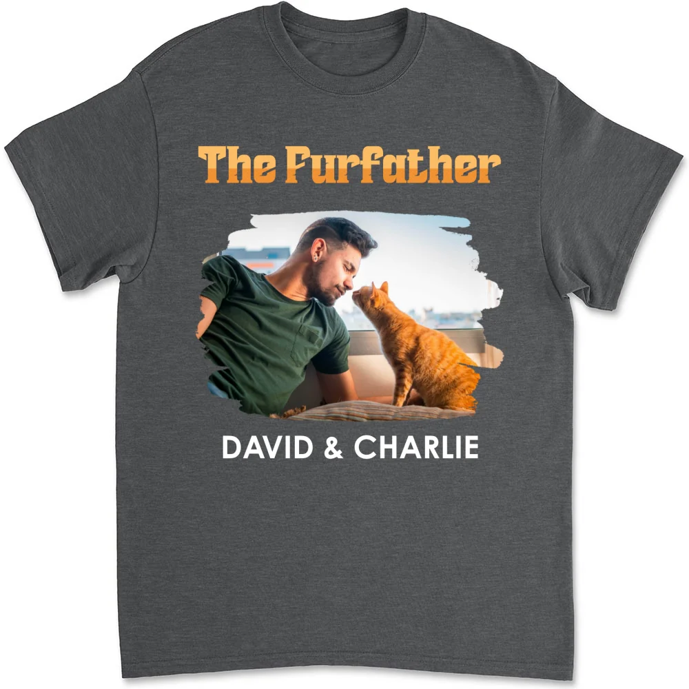 The Furfather Retro Photo - Personalized Custom Shirt - Image 9