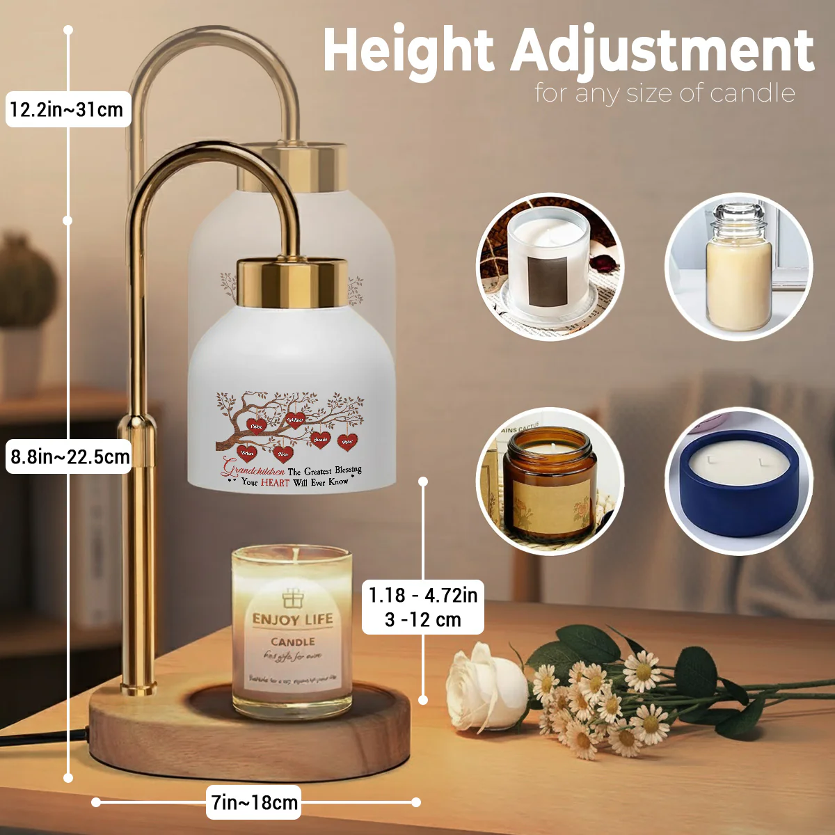 The Greatest Blessing - Personalized Custom Candle Warmer Lamp - Image 3