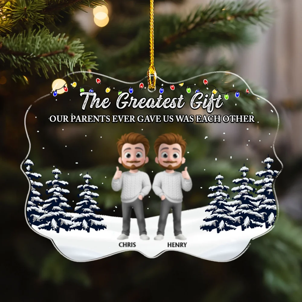 The Greatest Gift Ever - Personalized Custom Acrylic Ornament - Image 7