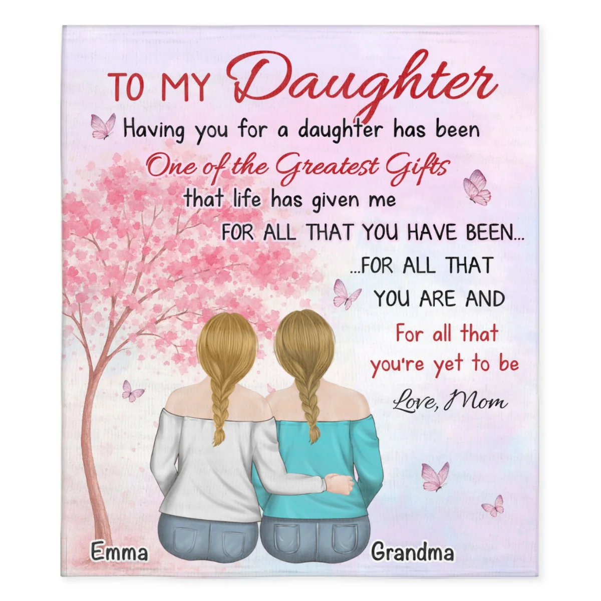 The Greatest Gifts - Personalized Custom Fleece Blanket - Image 6
