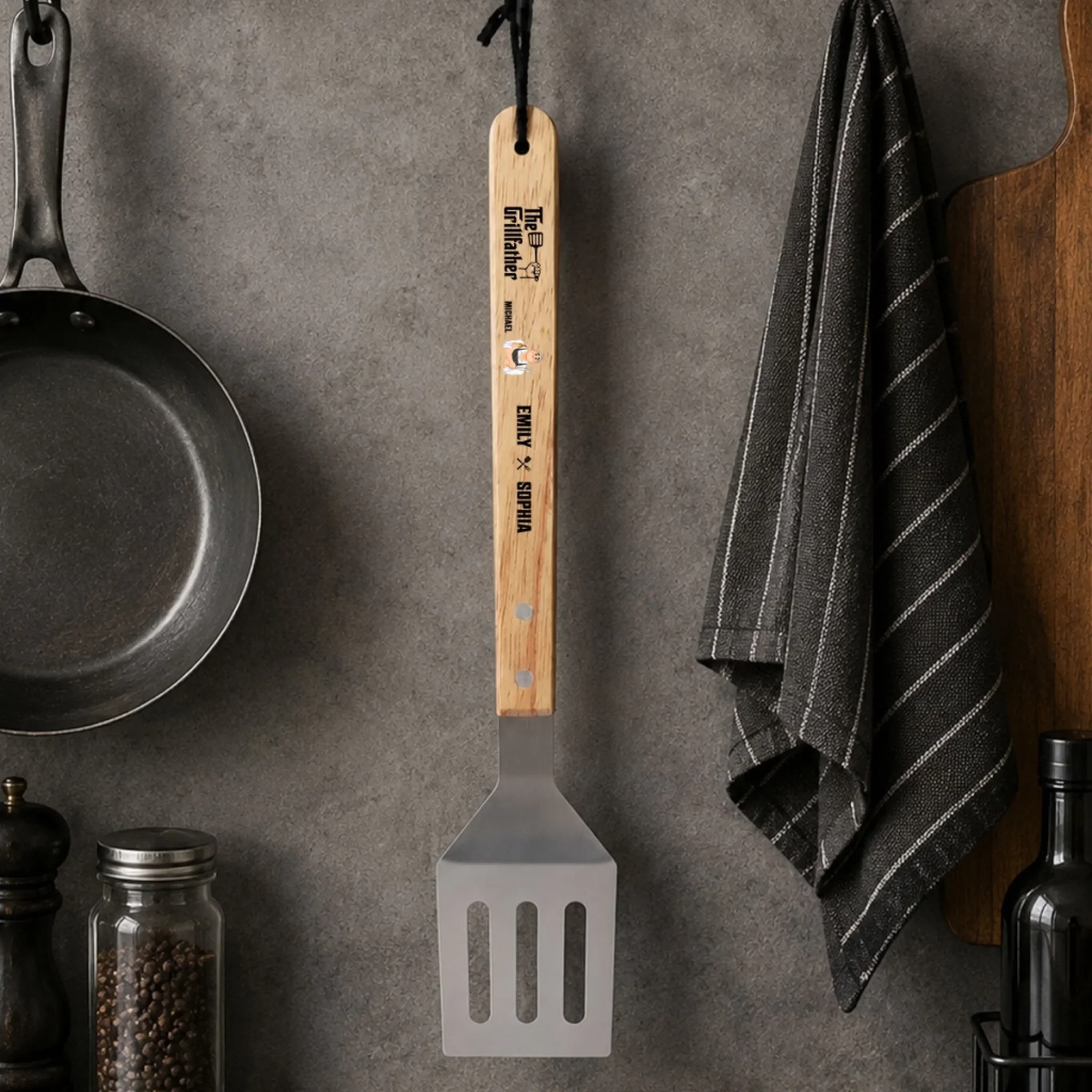 The Grillfather - Personalized Custom Grill Spatula - Image 6