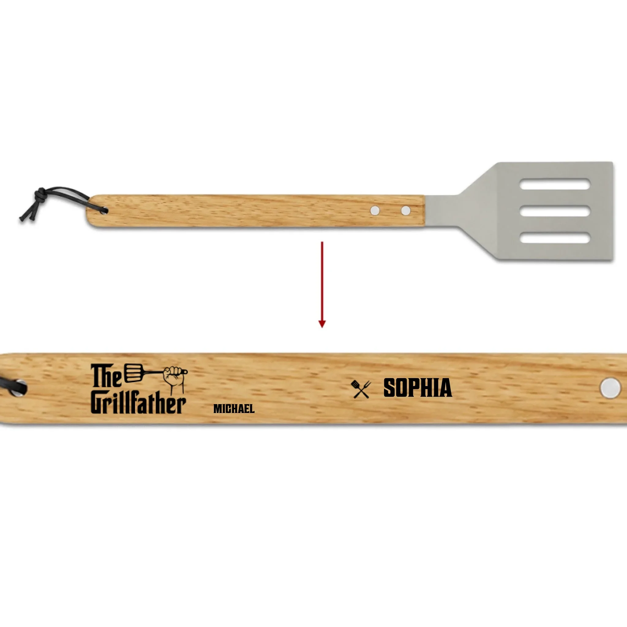 The Grillfather - Personalized Custom Grill Spatula - Image 8