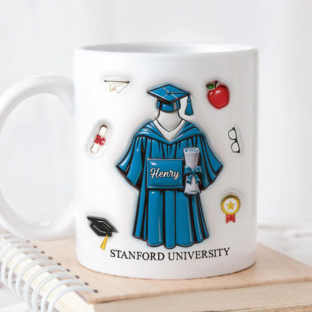 The Journey Complete - Personalized Custom 3D Inflated Effect Mug - Image 4
