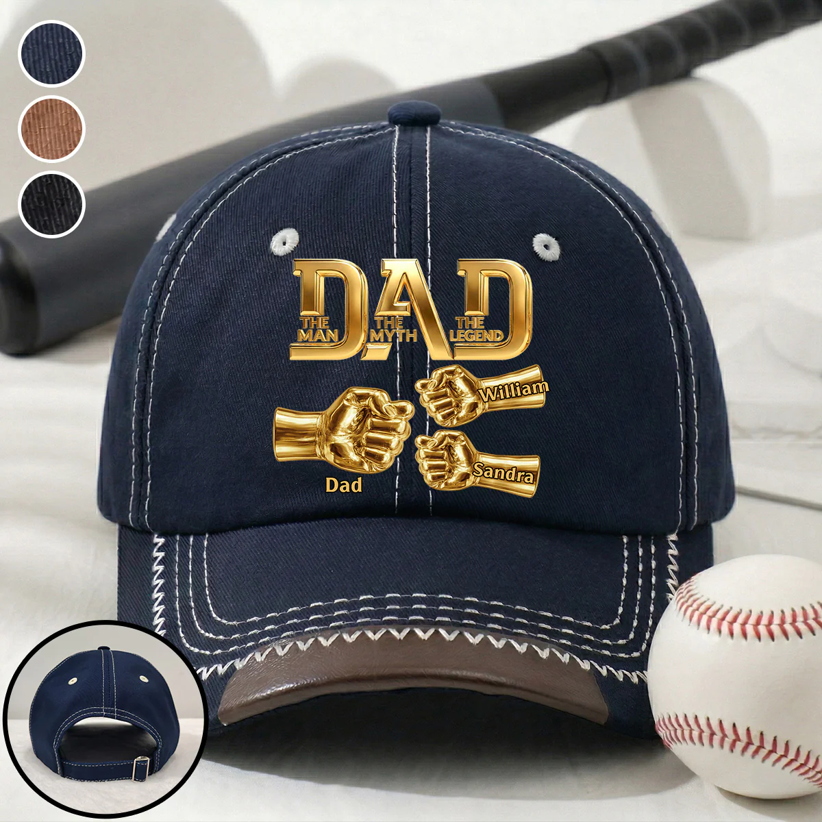 The Legend - Personalized Custom Vintage Soft Baseball Cap