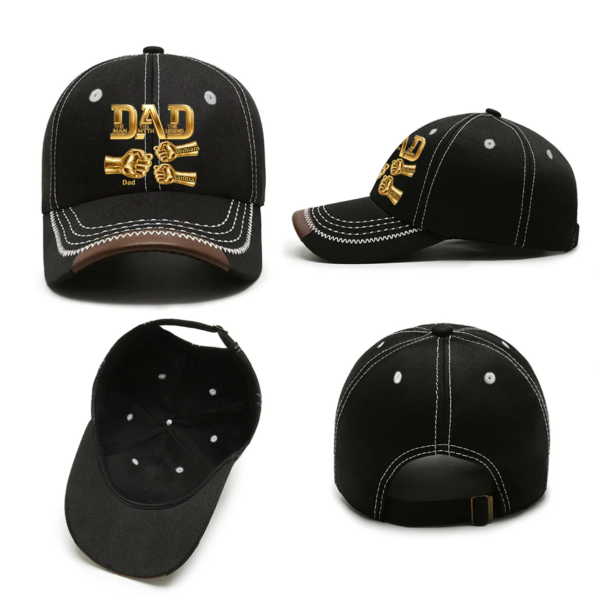 The Legend - Personalized Custom Vintage Soft Baseball Cap - Image 6
