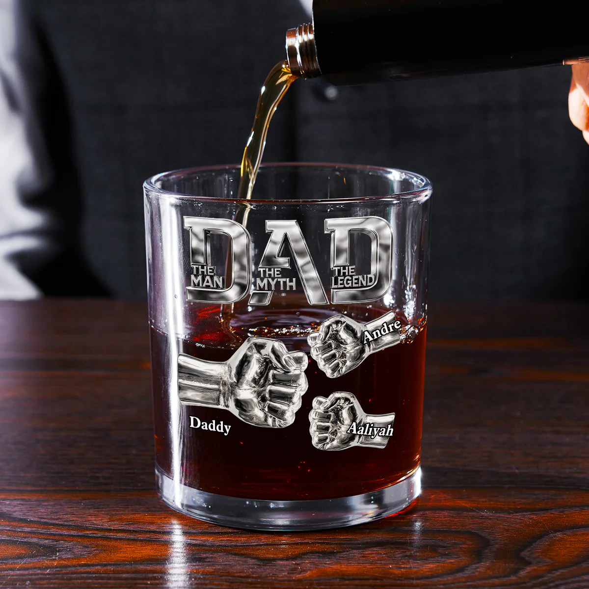 The Legend - Personalized Custom Whiskey Glass - Image 2