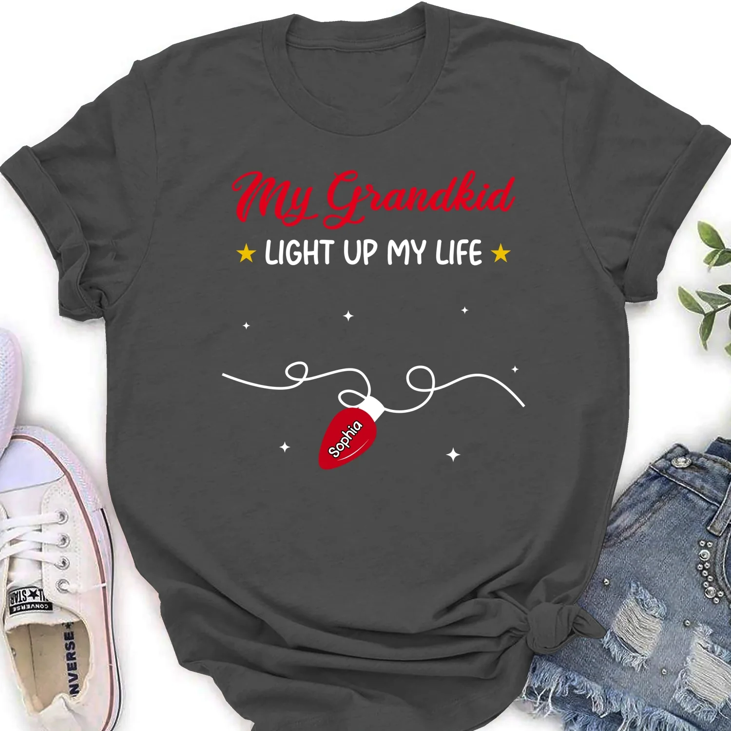 The Light Of Grandma Life - Personalized Custom Shirt - Image 17