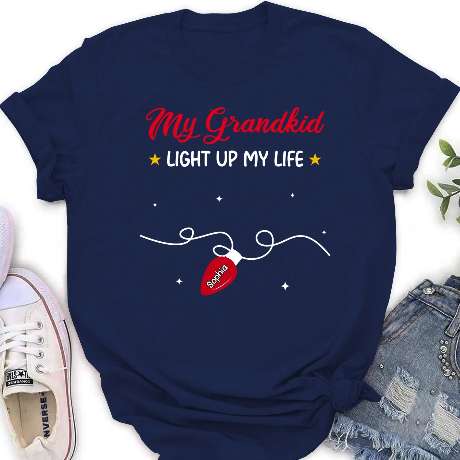 The Light Of Grandma Life - Personalized Custom Shirt - Image 18