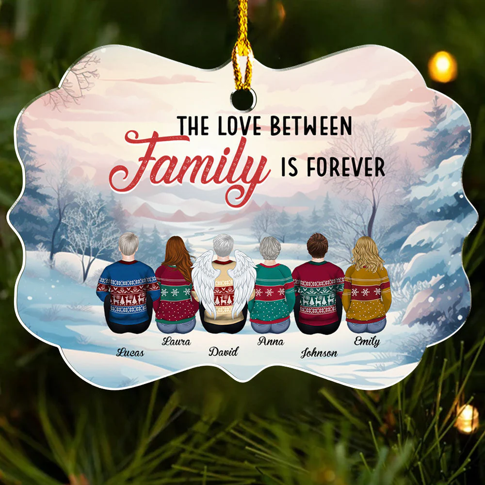 The Love Between - Personalized Custom Acrylic Ornament - Image 3