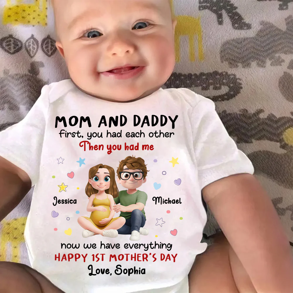 The Love I Entered - Personalized Custom Baby Onesie - Image 2