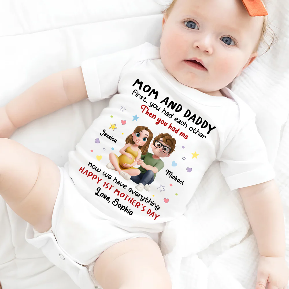 The Love I Entered - Personalized Custom Baby Onesie - Image 3