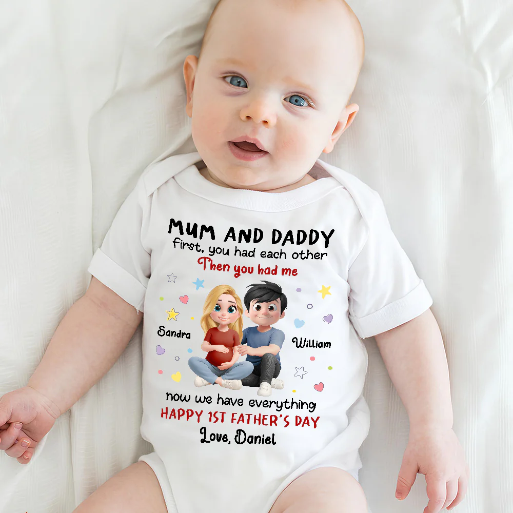 The Love I Entered - Personalized Custom Baby Onesie - Image 5
