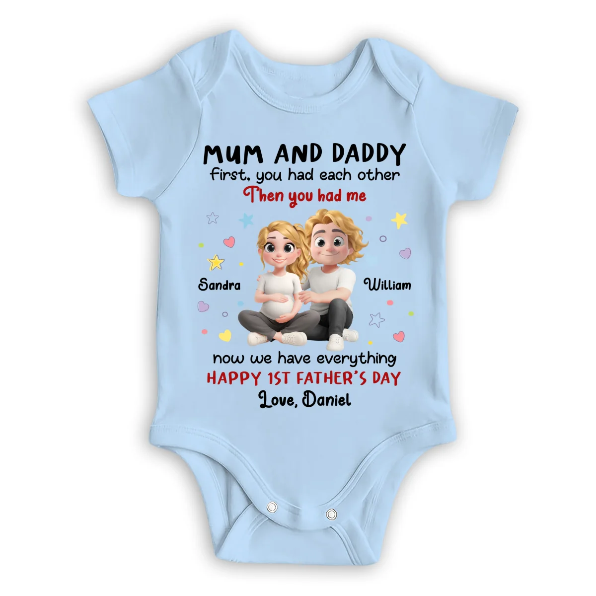 The Love I Entered - Personalized Custom Baby Onesie - Image 9