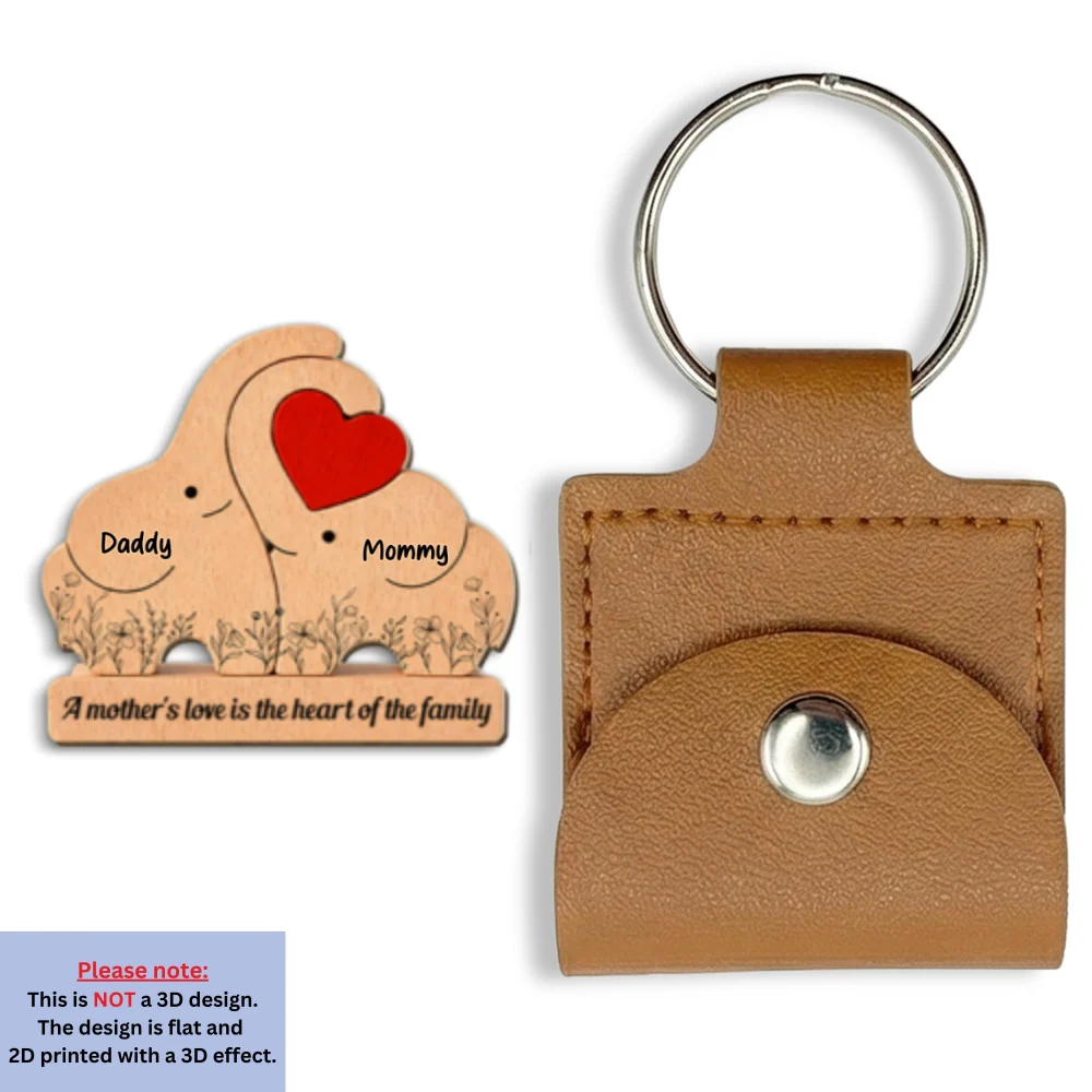 The Love Of A Mother - Personalized Custom Wooden Pocket Hug - Image 6