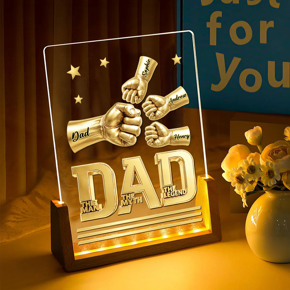 The Man - Personalized Custom Night Light - Image 2