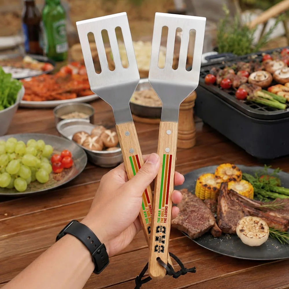 The Man The Grill The Legend - Personalized Custom Grill Spatula - Image 4