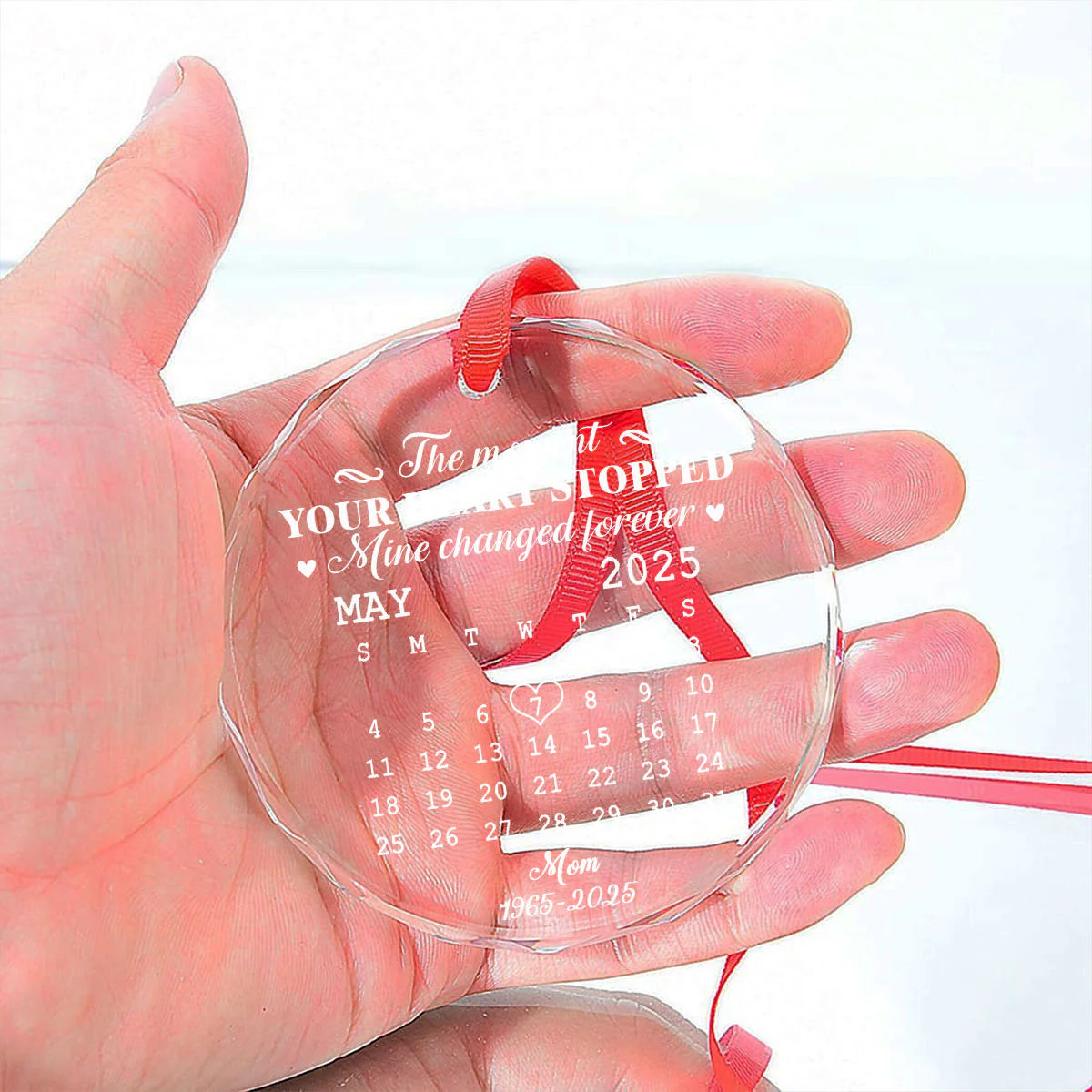 The Moment - Personalized Custom Glass Ornament - Image 5