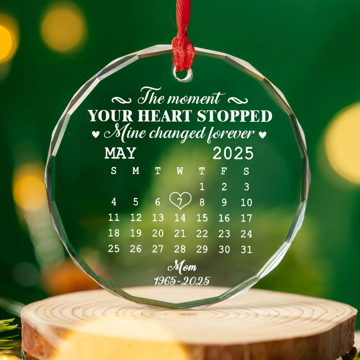 The Moment - Personalized Custom Glass Ornament - Image 6