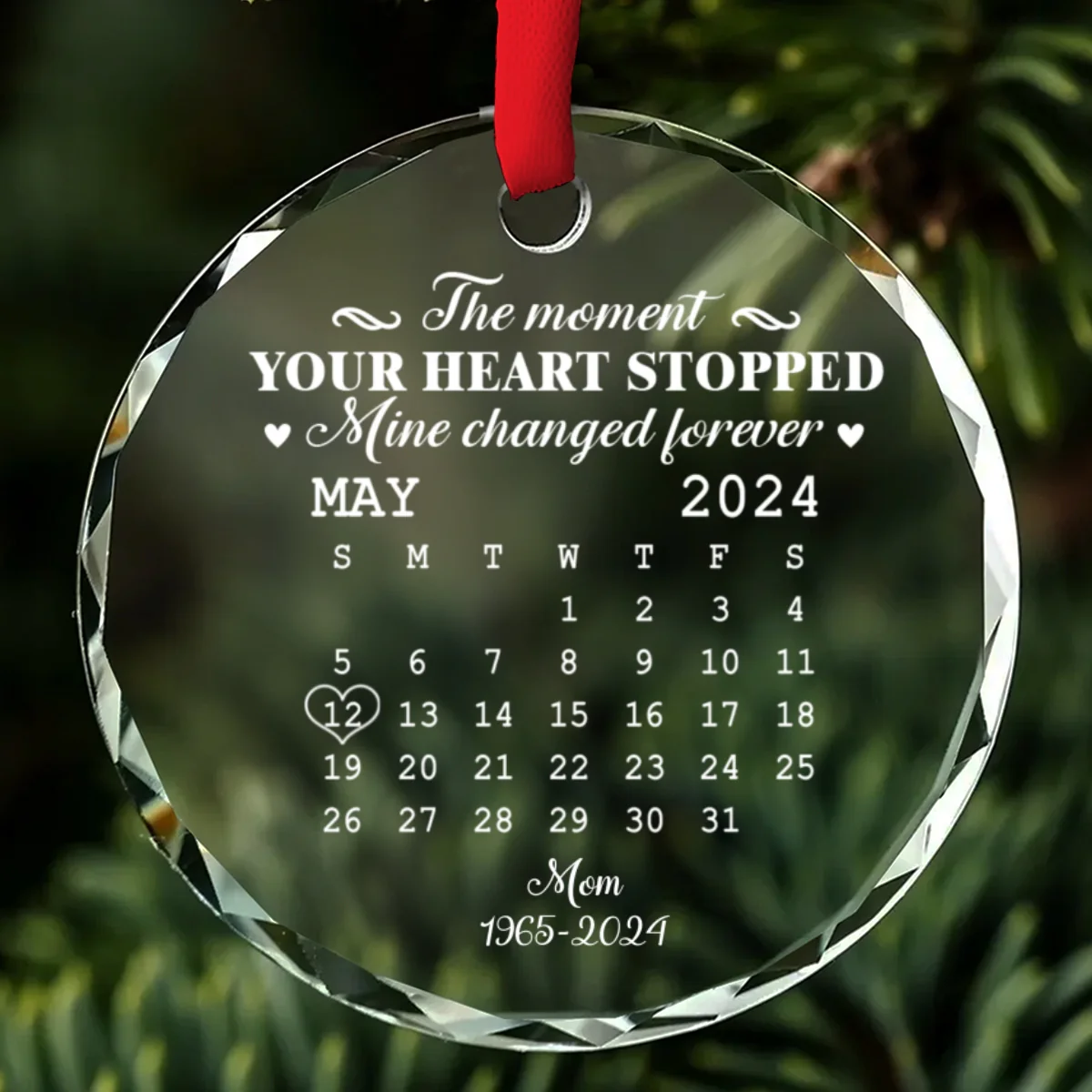 The Moment - Personalized Custom Glass Ornament - Image 8
