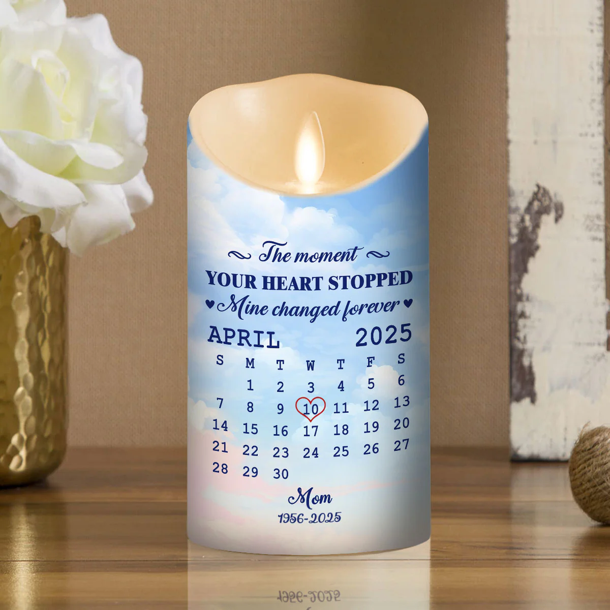 The Moment - Personalized Custom LED Candle - Image 2