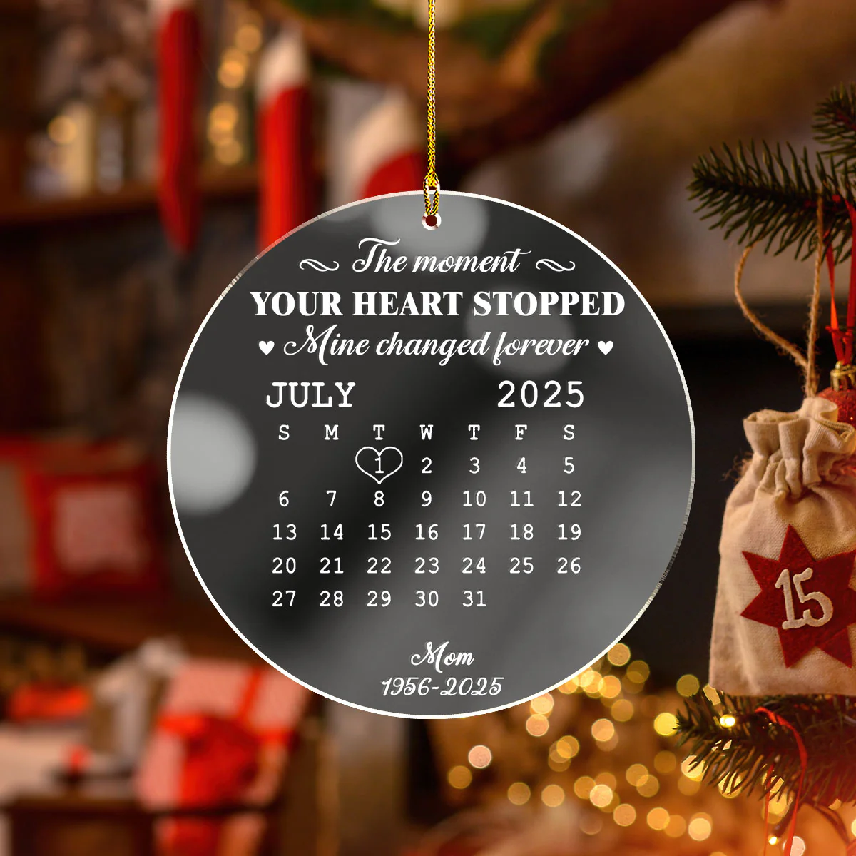 The Moment - Personalized Custom Mirrored Acrylic Ornament