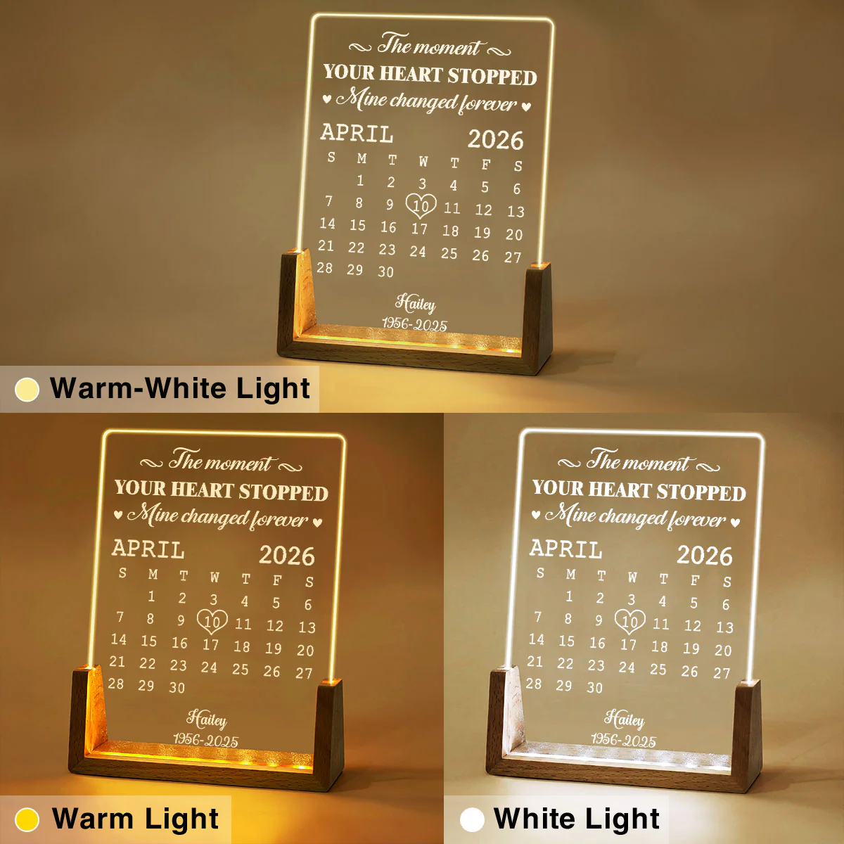 The Moment - Personalized Custom Night Light - Image 4