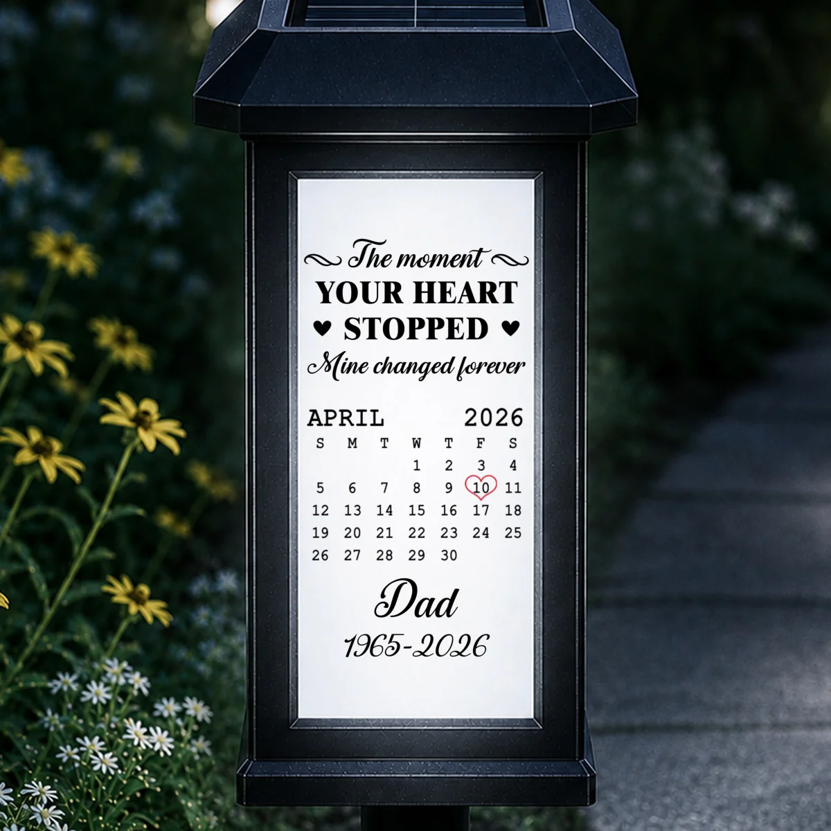 The Moment - Personalized Custom Solar Garden Light - Image 8