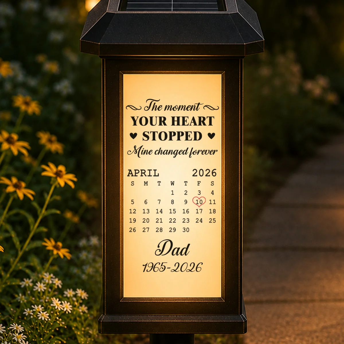 The Moment - Personalized Custom Solar Garden Light - Image 9