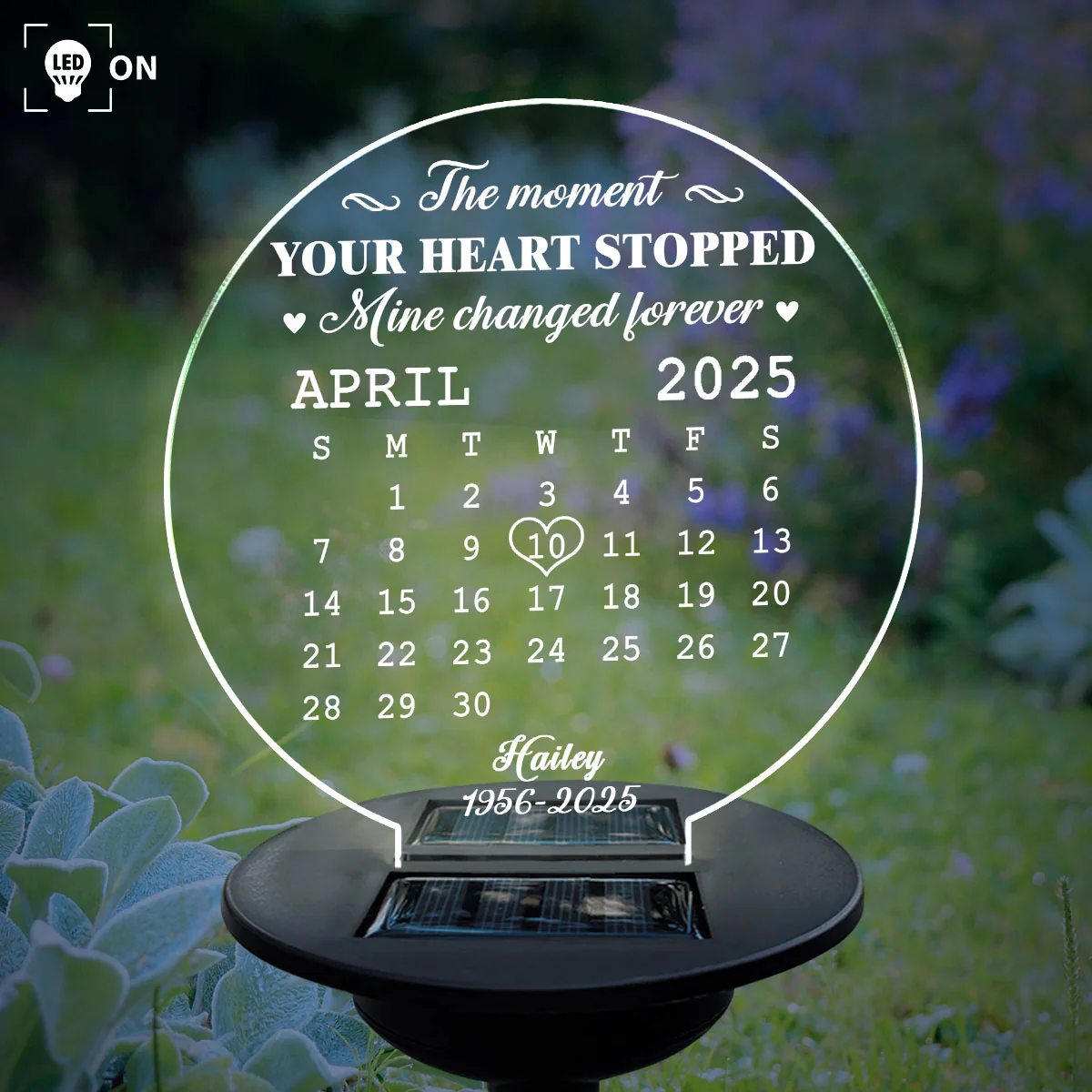 The Moment - Personalized Custom Solar Light