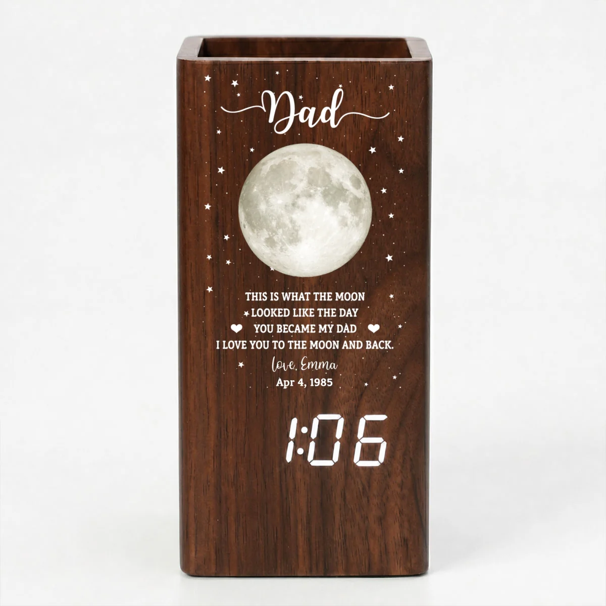 The Moon - Personalized Custom Pen Holder - Image 8