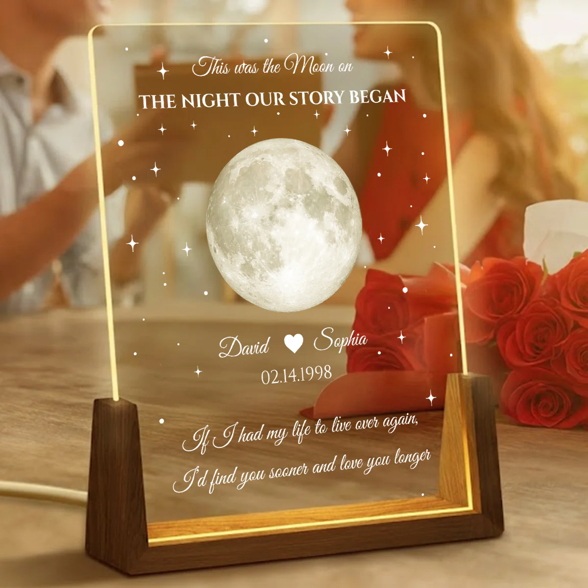 The Moon - Personalized Custom Night Light - Image 3