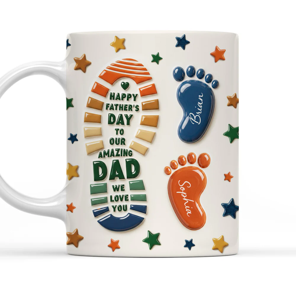 The Most Amazing Dad - Personalized Custom 3D Effect Mug