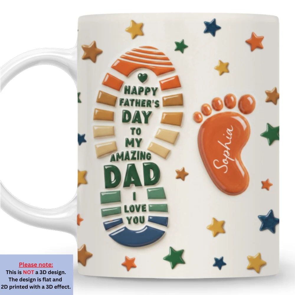 The Most Amazing Dad - Personalized Custom 3D Effect Mug - Image 9