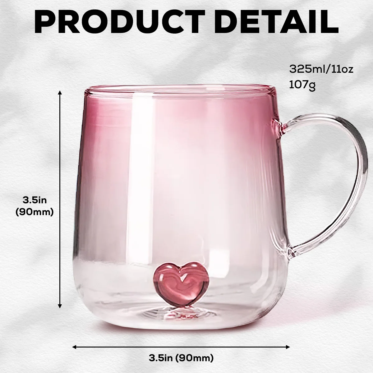 The Most Beautiful Flower Is You - Personalized Custom Pink Gradient Glass Mug - Image 4